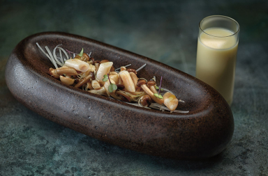 Marinera de navajas con tomillo